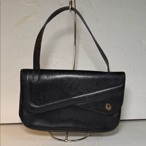 Christian Dior vintage Black Leather Women's Bag